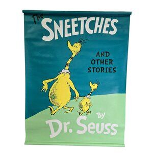 Dr Seuss Sneetches &Other Stories Canvas Wall Banner 39x30 Pottery Barn Kids PBK